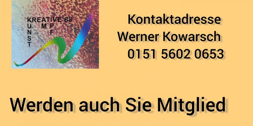 Werbung Mitglied im Kunstverein
